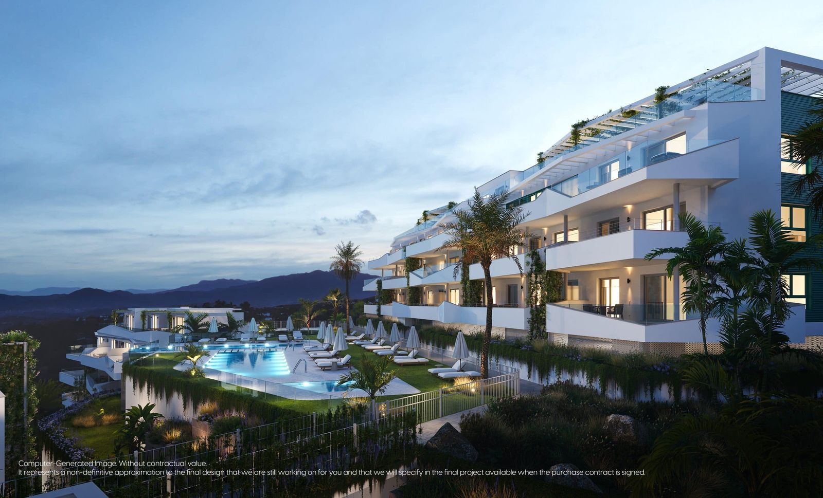 Appartements de luxe à Mijas avec piscine et vue mer